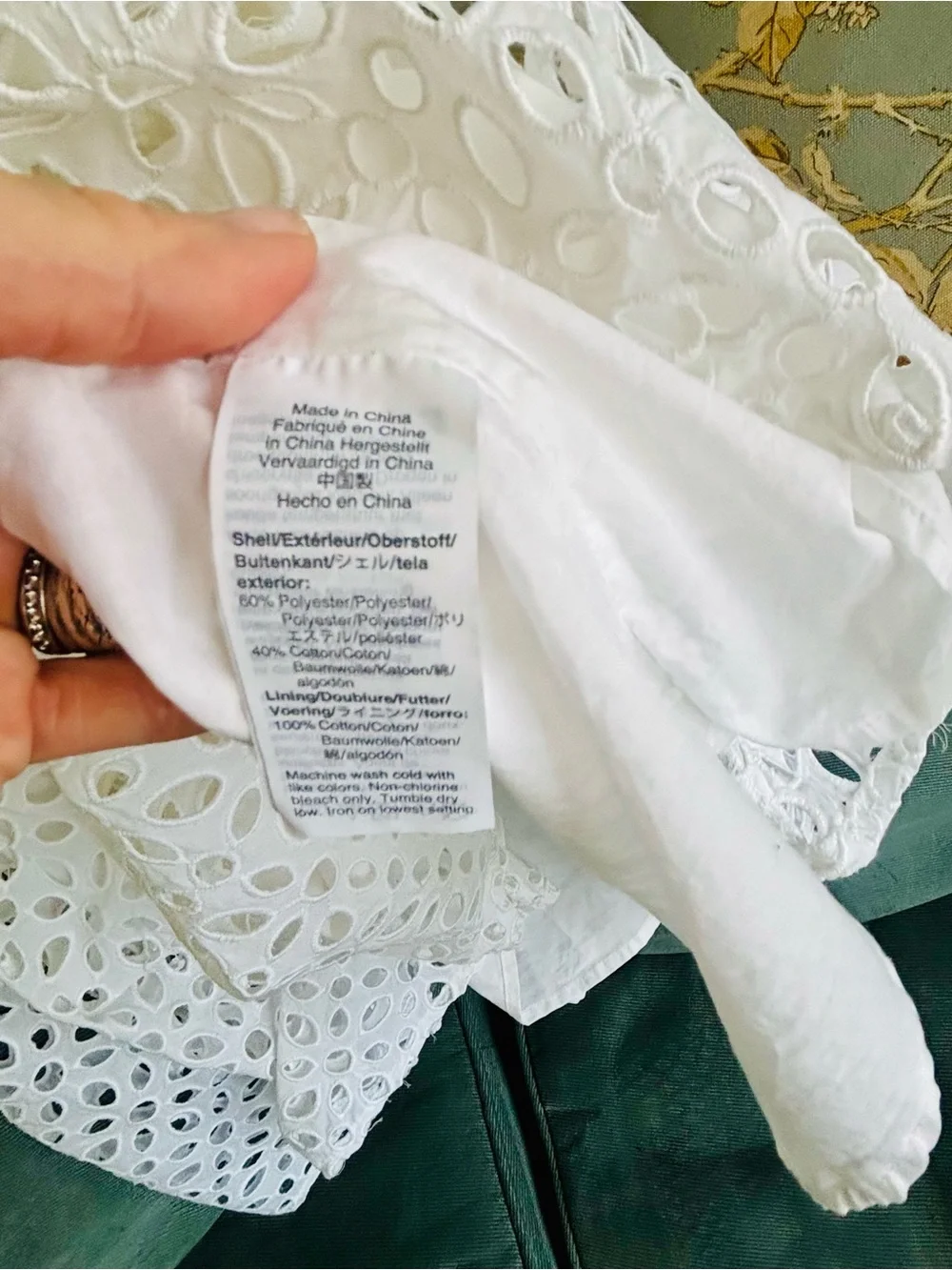 J.Crew White Eyelet Ruffle Maxi Dress Size 6 Coastal Cottagecore - Picture 3 of 7